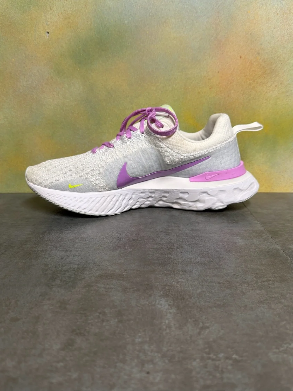 Nike React Infinity 3 Women's White/Fuchsia Running Shoes DZ3016-100 Size 8